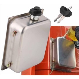 7L 7-Litre Stainless Steel Capacity Fuel Gasoline Petrol Tank Compatible with Eberspacher Webasto Diesel Parking Heater Gas Engines With Safty Lock and Key