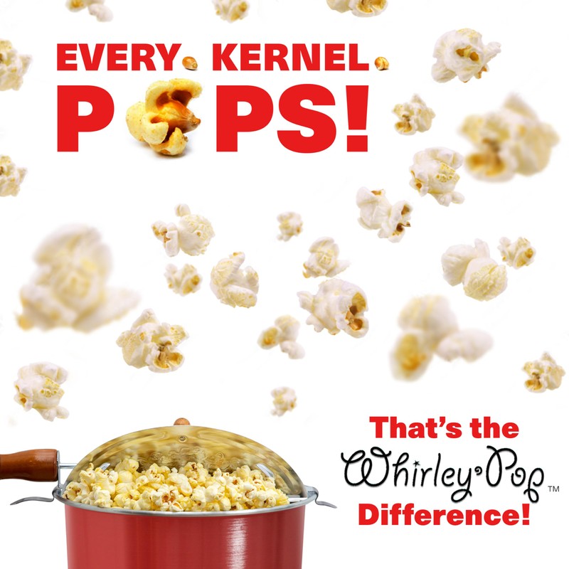 Original Whirley-Pop Popcorn Popper - Nylon Gear - Red