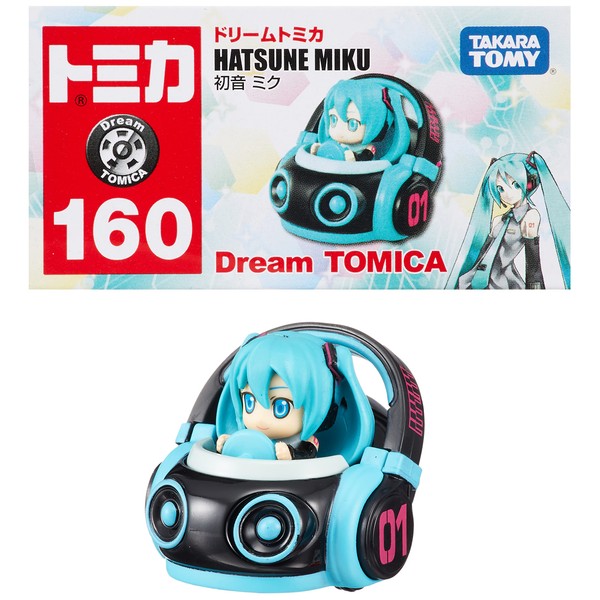 Takara Tomy Tomica Dream Tomica No. 160 Hatsune Miku Mini Car Toy for Ages 3 and Up, Boxed, Pass Toy Safety Standards, ST Mark Certified, TOMICA TAKARA TOMY