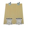 2pcs Sliding Wardrobe Door Parts/Wheels/Runners/Rollers/Guides with Damping Buffer, Loading Capacity