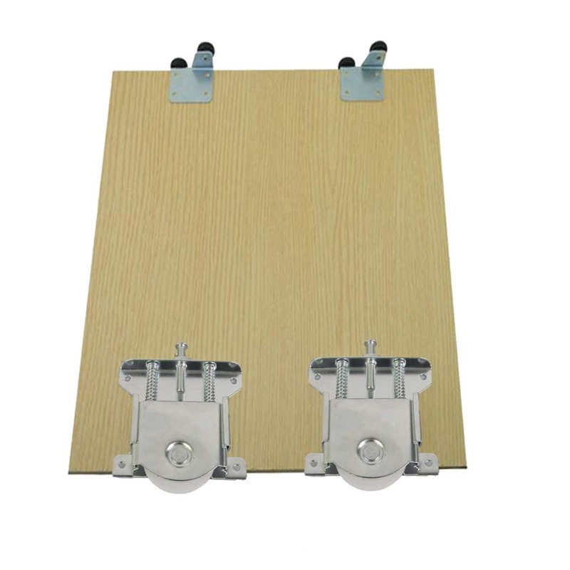 2pcs Sliding Wardrobe Door Parts/Wheels/Runners/Rollers/Guides with Damping Buffer, Loading Capacity