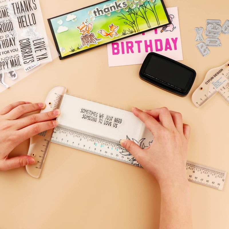 Briartw 1 Piece Acrylic T-Square Ruler T Square Plastic T-Ruler
