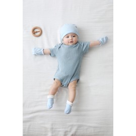 Tone Short-Sleeved Bodysuits for Newborns Baby Boys and Girls 0-3 m/3-6 m/6-9 m/9-12 m Cotton, Multi-colour solid baby pjs 4, 9 - 12 months