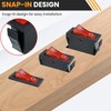 QIYANGBRO 5pcs KCD3 Black Shell AC110V/120V Rocker Switch Red Light