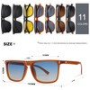 VANLINKER Polarized Square Sunglasses for Men Women Dark Shades with
