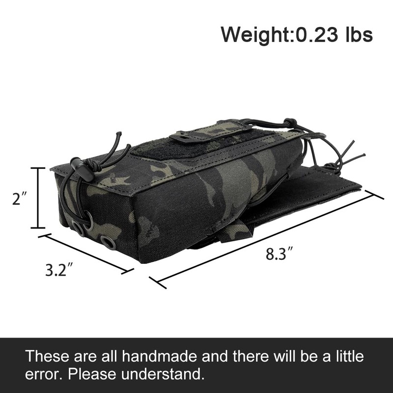 TOPTACPRO Tactical Universal Radio Holster Military Heavy Duty Holder Case