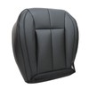 SecosAutoparts Driver Bottom Black Leather with Black Lines Seat Cover