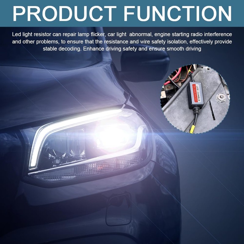 QZTYTY 2PCS H1/H3 Car Canbus Decoder, LED Light Decoder, LED