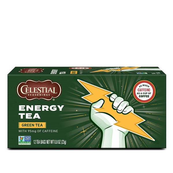 Celestial Seasonings Green Tea, Energy Green Tea, 12 Count