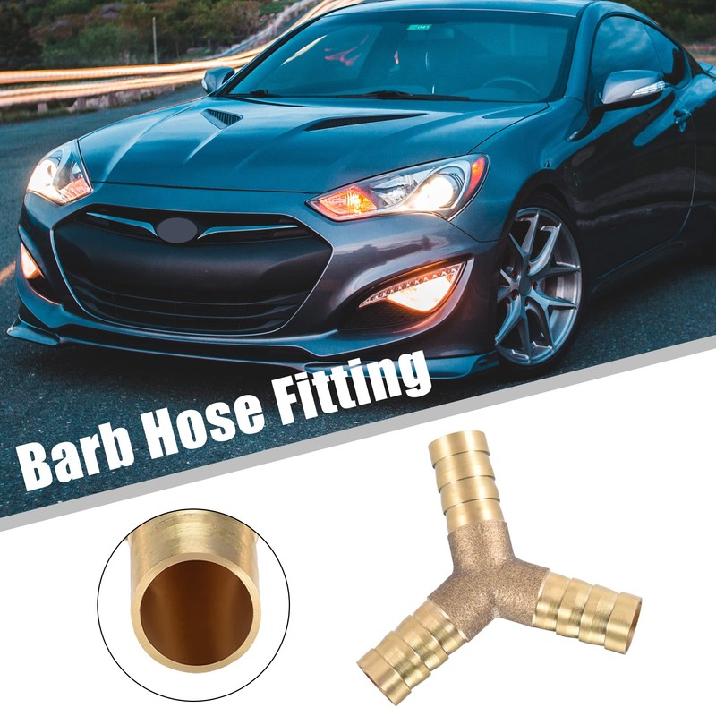 sourcing map 10 mm or 3/8 inch ID brass hose