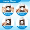 500 pcs 1 inch Round Clear Transparent Waterproof Stickers, Self-Adhesive