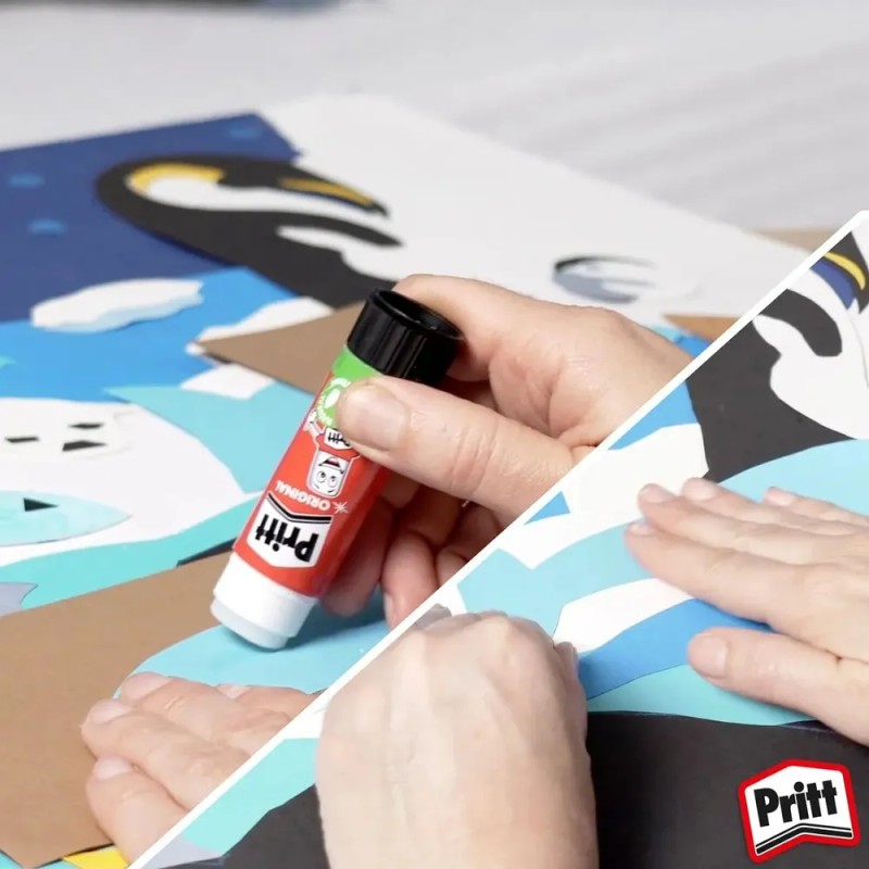 Pack 12 Pegamento en barra Original lavable Blanco Pritt
