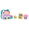 Kindi Kids Unisex N/A Owl Petkin Backpack and 3 Shopkins,