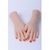 INTSUPERMAI Realistic Silicone Female Hands, Solid Soft Silicone (No Skeleton),