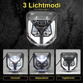 bamotoop LED Headlight for Husqvarna 2014-2023 701 Enduro 701 SuperMoto FE250 FE350 FE450 FE501 FE501S TE150 TE250i TE300i (Style B)