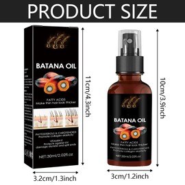 Batana öl für haarwachstum, Biotin, Batana öl für Haare, Fördert das Haarwachstum, Pflegt die Kopfhaut, Beugt Haarausfall und Haarbruch Vor Verbessert Die Ausstrahlung von Haar