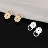 4 Pcs Earring Backs for Droopy Ears, Hypoallergince Earring Lifter