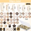 AIERSA Shoe Charms for Sneakers Socks, 106pcs Pearl Shoe Lace
