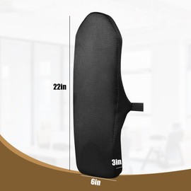 HOMBYS Lumbar Support Pillow for Office Chair, Spinal Support Pillow for Better Sitting Posture & Comfort, Reduce Pain On Your Spainl & Back, Breathable 3D Mesh Fabric & Foam Filling, Black