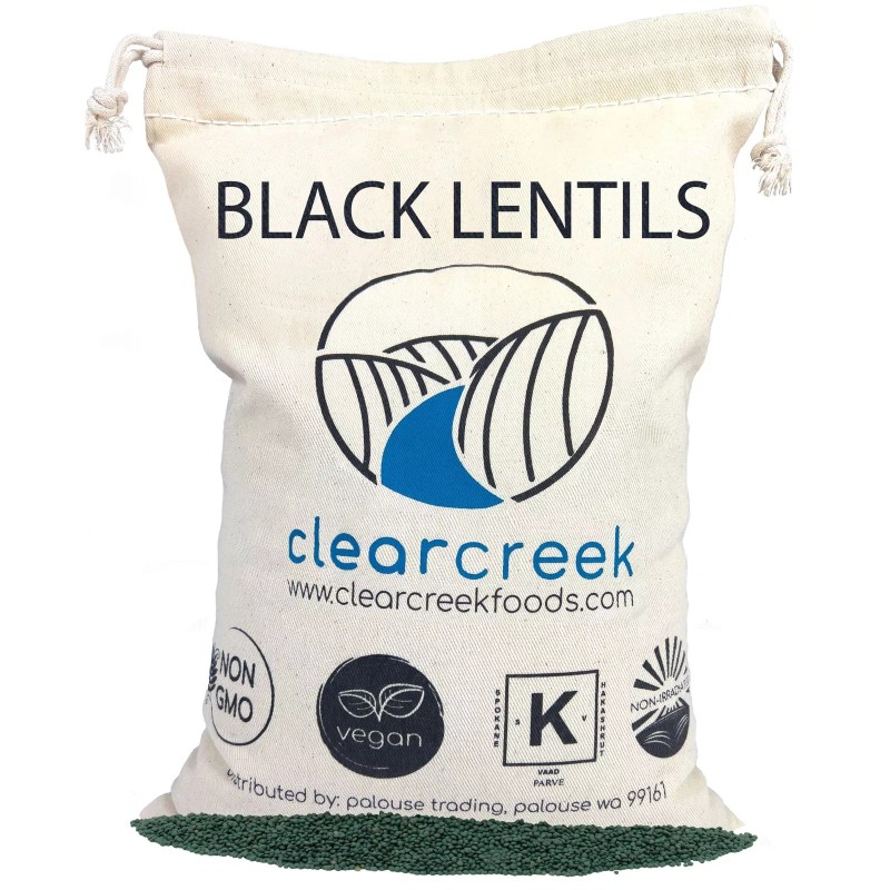 Clear Creek Black Beluga Lentils 4 lbs