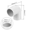 sourcing map PVC Pipe Connector 90 Degree Elbow Fitting 25