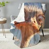Funny Ostrich Throw Blanket - Soft Plush, Lightweight, Warm, Fuzzy