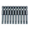 10pcs 1/4inch Hex Shank 50mm S2 Alloy Steel Slotted Screwdriver