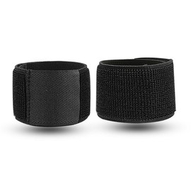 Achilles Tendonitis Brace, 2 Pairs Adjustable Achilles Compression Support Strap Wraps for Men Women, Elastic Ankle Achillies Tendon Brace for Sprains, Achilles Pain, Sports Running Cycling (Black)