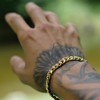DVRK® Men's Gold Plated Bracelet with 18k Gold Base 316L