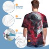 3D Pattern Print T-Shirt Breathable Lightweight Cool Flexible Easy to