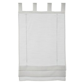 GARDINIA Roman Blind Sheer Voile Tabs White 80 x 140 cm
