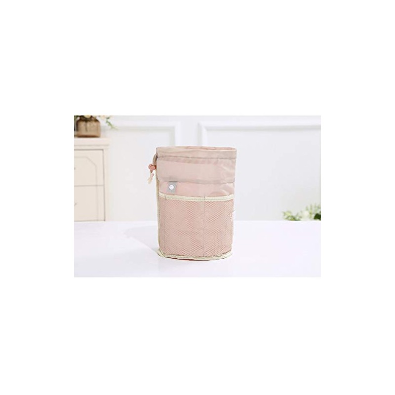 Makeup Bags for Women, Waterproof Round Travel Drawstring Make Up