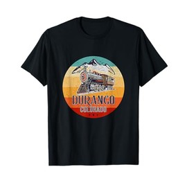 Vintage Steam Train Durango Colorado Retro 70s 80s T-Shirt