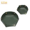 sourcing map 2pcs PU Leather Valet Tray Unisex Valet Tray
