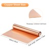 uxcell Copper Flashing Sheet Roll 3500mm x 200mm x 0.03mm,