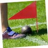 Sosoport 4 Pack Solid Iron Stick Triangle Flags Shot Put