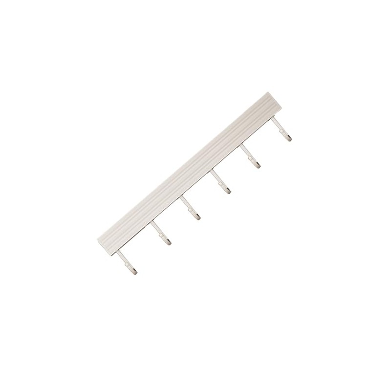 30 cm Hook Rail Kitchen Hanger for Kitchen Utensils, White