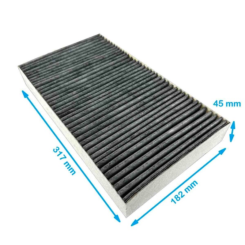 AIR2GO Activated Carbon Filter for Miele DKF29-P / 11292130 /