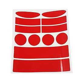 4R Quattroerre.it 4015 Sticker Set Reflectors for Bicycle Red 14 x 16 cm