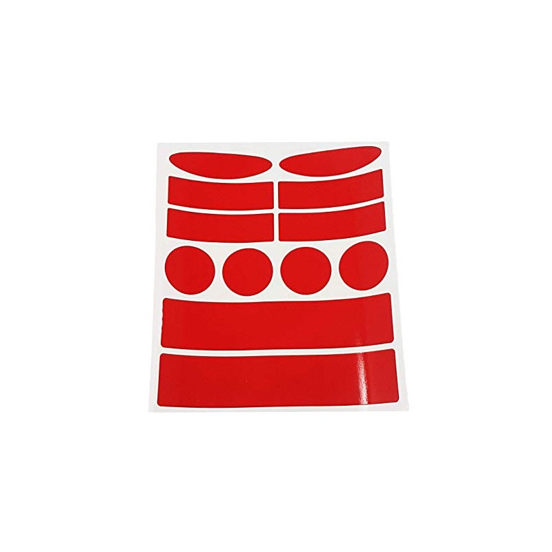 4R Quattroerre.it 4015 Sticker Set Reflectors for Bicycle Red 14