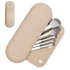 Protege tus herramientas con WEILAT: Descubre la comodidad de este Porta Brochas de Maquillaje con Cierre Magnético Impermeable y Lavable Ideal para Viajes flexible que