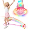 MEISHANG Swing Wheel with Light Wheel, Children's Flashing Jump Ring,