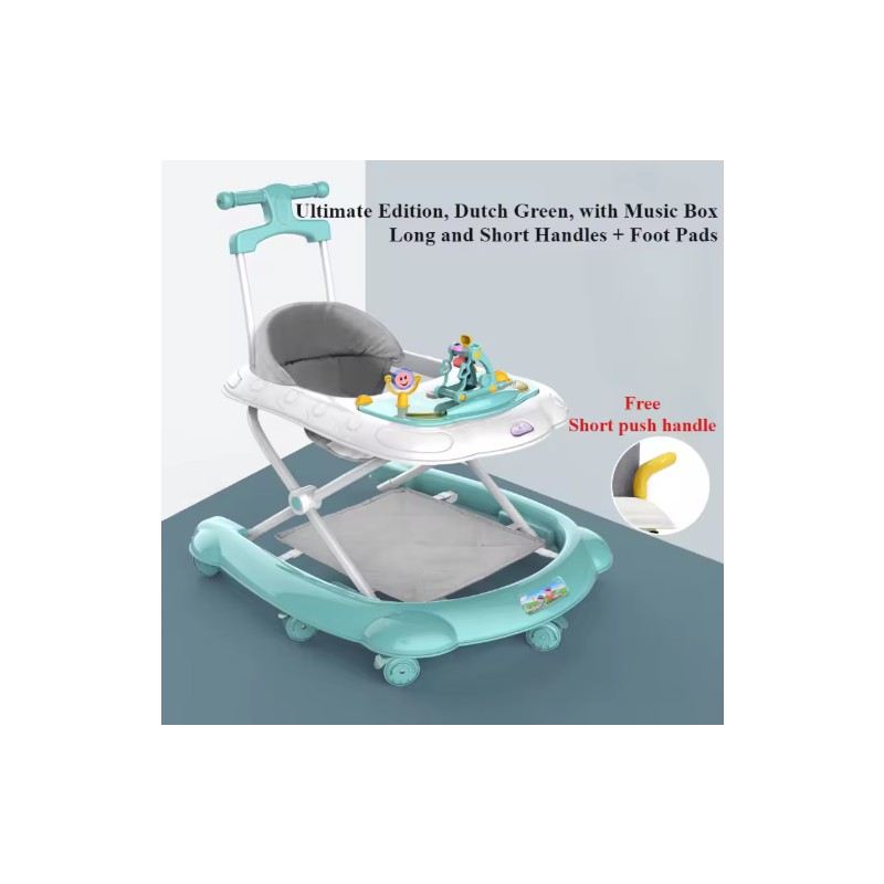 2-in-1 Baby Walker for Walking Practice – Adjustable Activity Walker