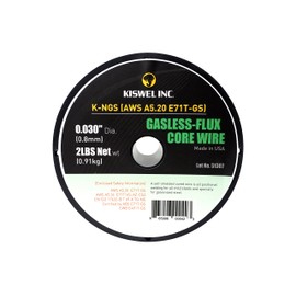 (Made In USA) Kiswel K-NGS E-71TGS 0.030in. Dia 2lb. Gasless-Flux Core Wire Welding wire (4 Spool)