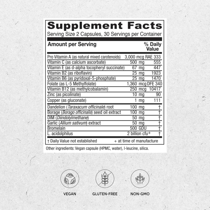 💊✨ VitaNica OC Companion: Contraceptive Support (60 Caps) 🌿🛡️