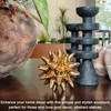 ALIWINER Gold Sea Urchin Abstract Statues Stunning Gold Foil Home