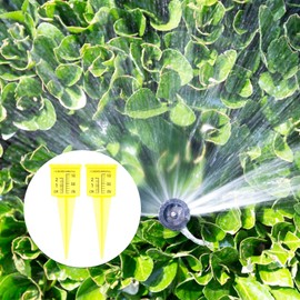 Housoutil 2PCS Rain Gauge Sprinkler, Transparent Sprinkler Gauge for Lawn Water, Water Gauge Outdoor, Water Measuring Tool for Accurate Lawn Garden