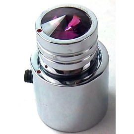 United Pacific (UP) CB Radio Knob On/Off Volume Squelch Purple Jewel 2 Piece Chrome UP#21789 Each