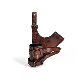 Sword holder belt real leather handmade for LARP or combat reenactment brown