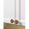 JIASENBAO 10 Pack Antique Brass Cabinet Knobs Vintage Flat Drawer